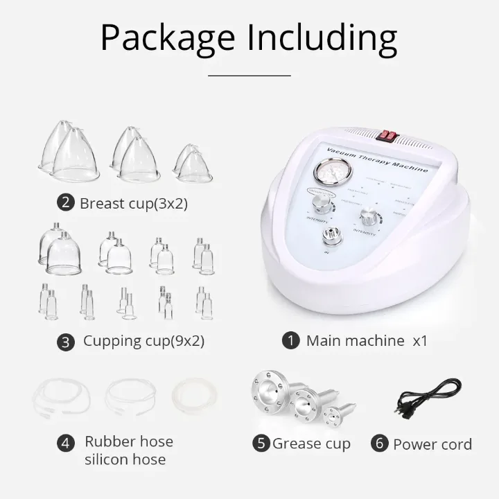 Vacuum therapy package including accessories